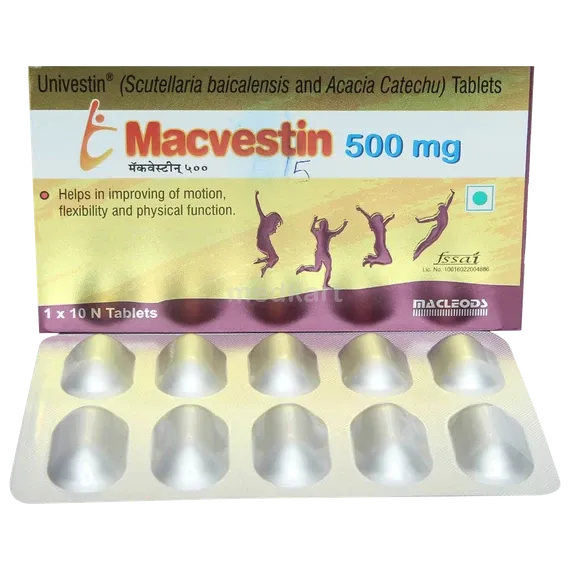 macvestin 500mg tablet 10's